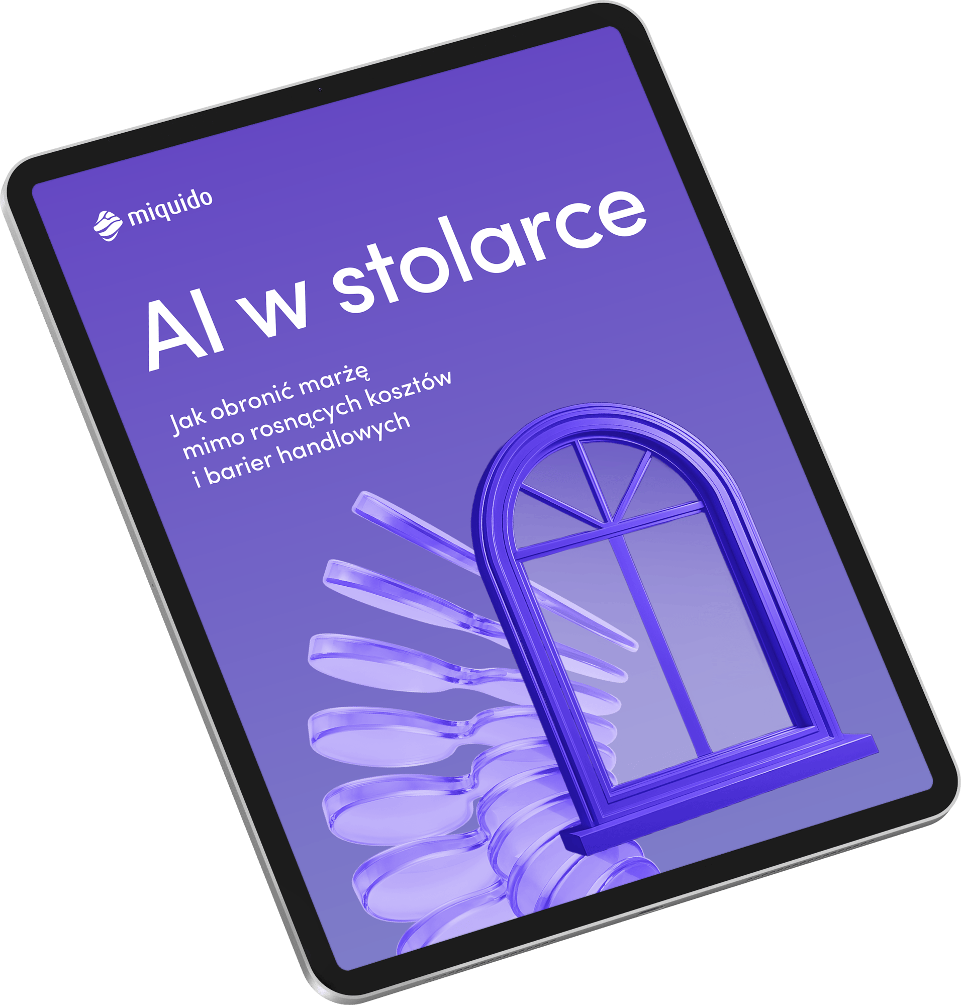 AI w stolarce – ipad mockup