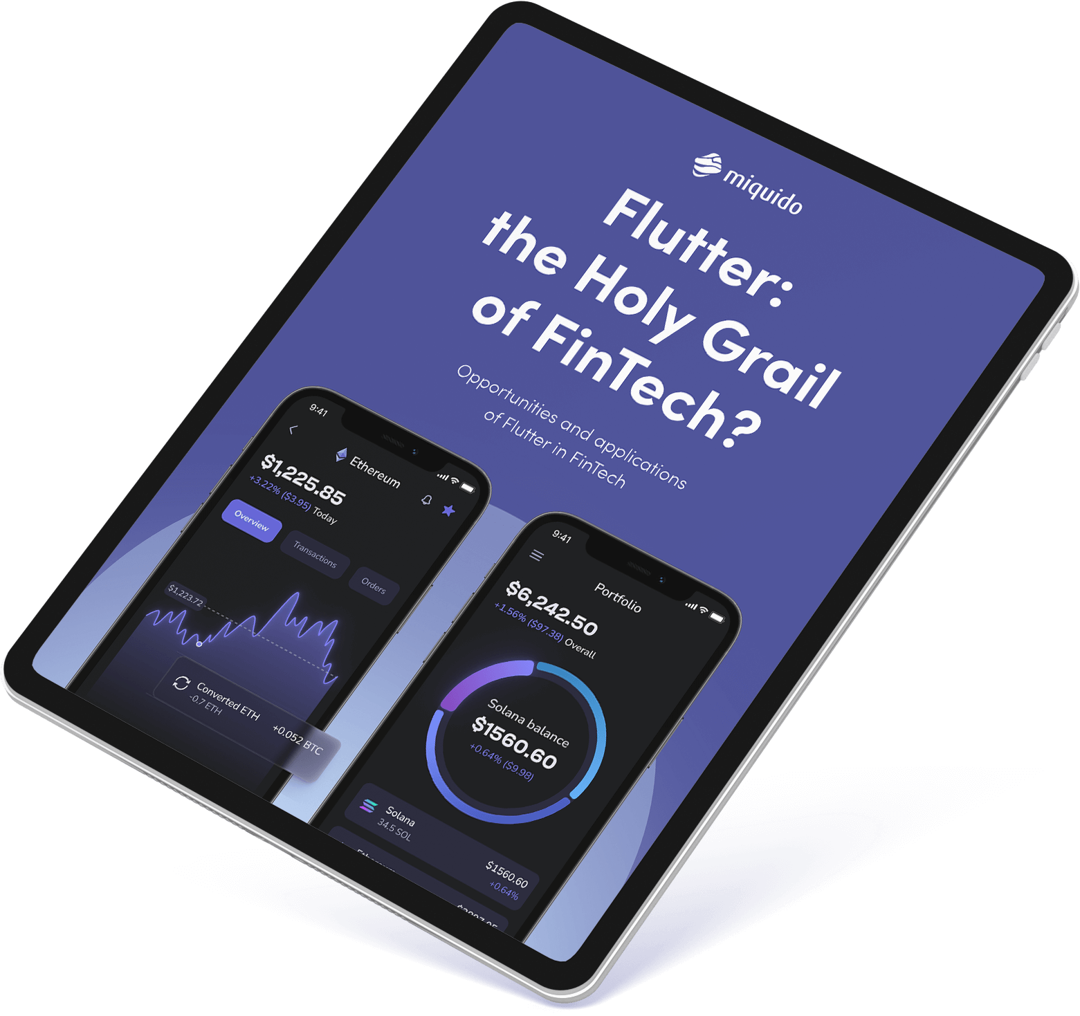 Flutter – the Holy Grail of FinTech – Tablet mockup (1)