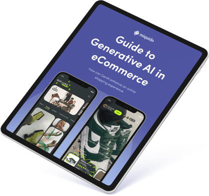 Guide to Generative AI in eCommerce Tablet Mockup