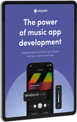 The power of music app development Tablet Mockup (1)